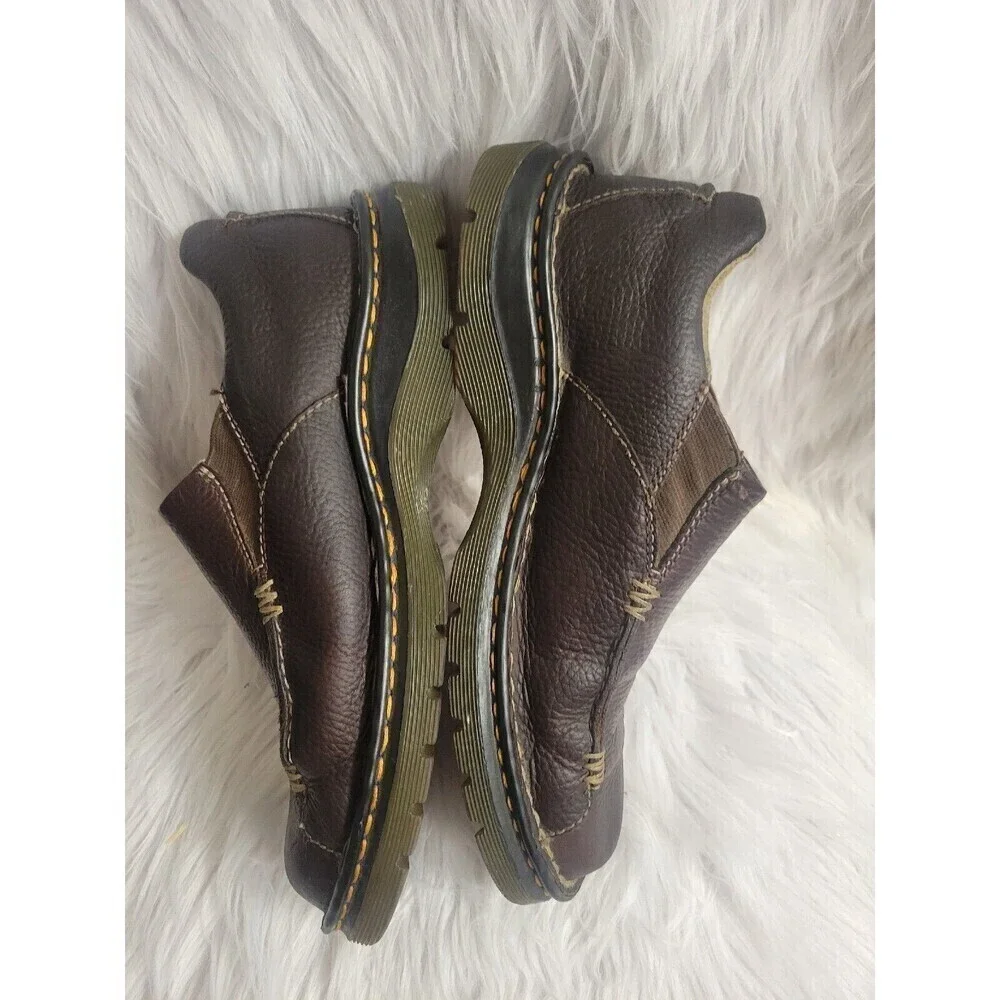Dr Martens 11233 Size‎ 8 Loafers Brown Leather Slip On Casual Comfort Docs